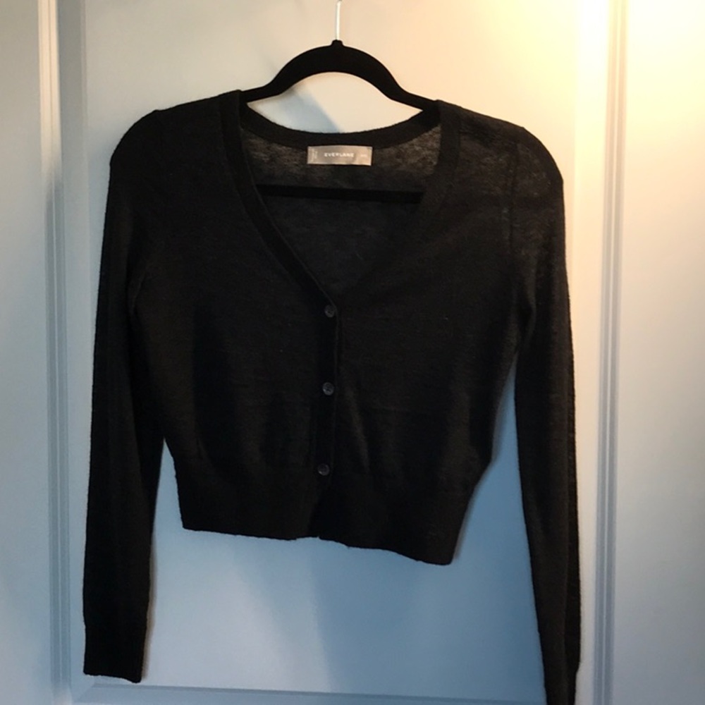 XXS Everlane Featherweight alpaca cardigan